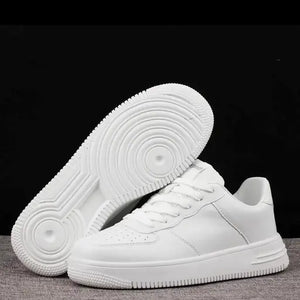 white casual sneakers for men