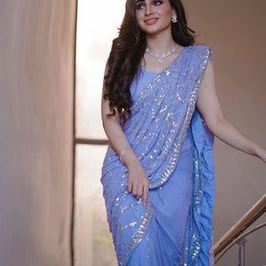 🍁DESIGNER SEQUENCE EMBROIDERED SAREE 🍁