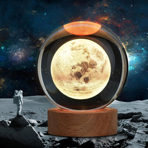 3D Glass Galaxy Night Lamp