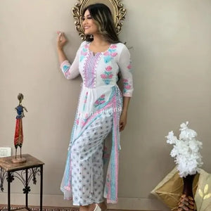 Stylish Printed Kurta Pant Set