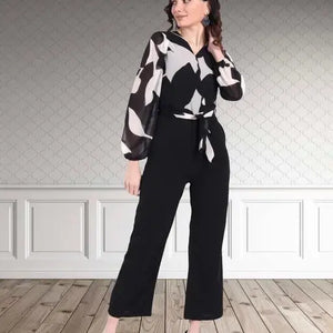 Printed Georgette jumpsuit