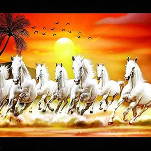 7 horses vastu painting