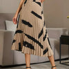 pleated midi skirt for women