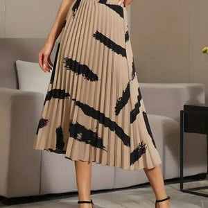pleated midi skirt for women