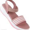 Pink Casual Heel Sandals