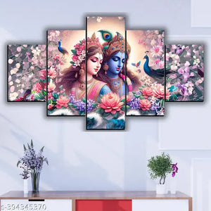 Radha Krishna painting set
