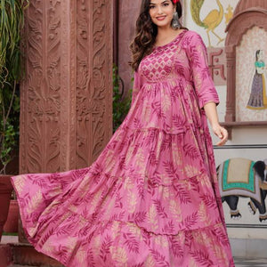 Anarkali Tiered Kurti