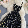 Net Fabric One-Piece Dress